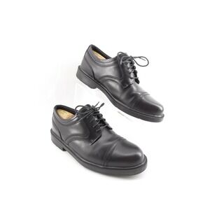 Deer Stags Telegraph Cap Toe Black Leather Oxford Men's Size 10 M S.U.P.R.O Sock